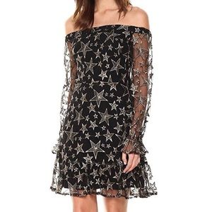 Sam Edelman | Black Star Off the Shoulder Dress